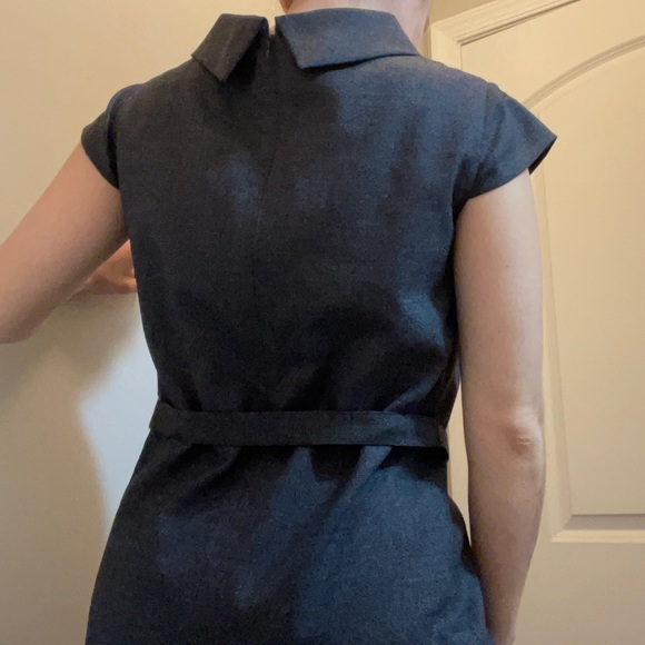 COPY - Brooks Brothers Wool dress sheath collared midi grey size 2 NWT - Picture 12 of 15